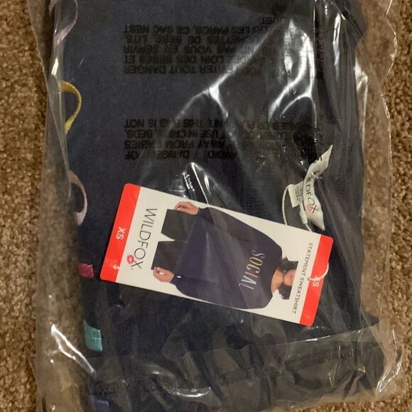 Wild fox statement sweatshirt. XS. NWT super Soft - Picture 2 of 5